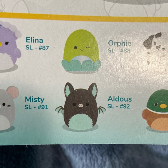 Squishmallows Squish-a-longs Safiyah the zebra #90  and Aldous the bat #92. - Picture 11 of 12